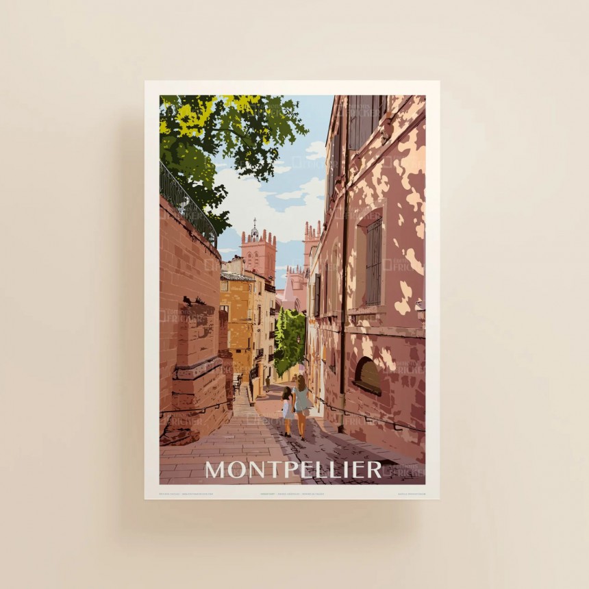 affiche-vintage-ville-montpellier-imprimvert-edition-fricker-france affiche-vintage-ville-montpellier-imprimvert-edition-fricker-france