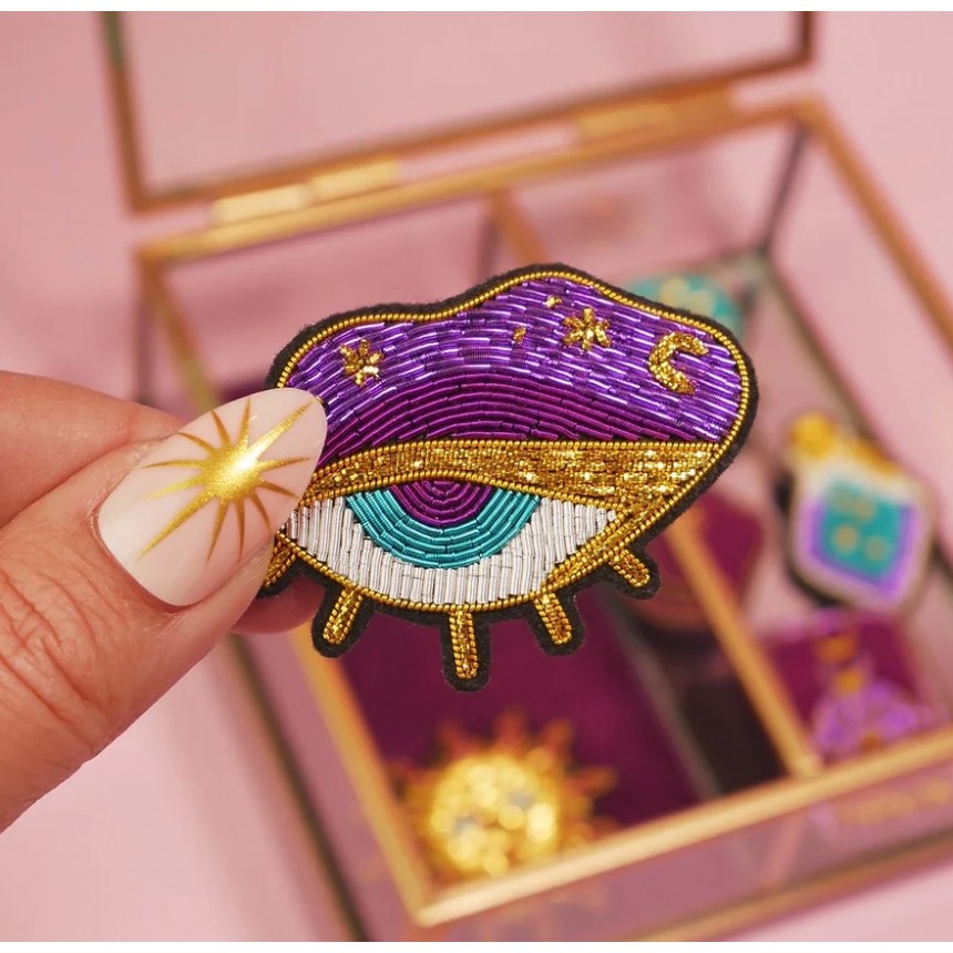 broche-broderie-bijou-oeil-magique-malicieuse-france-mode broche-broderie-bijou-oeil-magique-malicieuse-france-mode