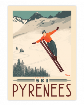 Le tremplin à ski  Pyrénées