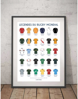 Affiche légendes du rugby...