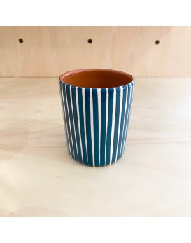 Tasse droite rayures