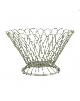 corbeille-basket-vert-métal recyclé-Stromshaga