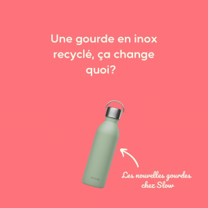 Évidemment ça change beaucoup! D’autant plus que les nouvelles gourdes @qwetch.fr sont à 90% en inox recyclé. On applaudit l’initiative 👏et évidemment qu’on vous les a commandés en boutique. 

#gourde #zerodechet #inox #slow #qwetch